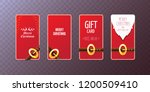 vector christmas red vertical... | Shutterstock .eps vector #1200509410