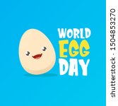 world egg day greeting card... | Shutterstock .eps vector #1504853270