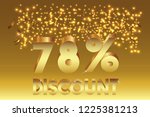 78  off discount promotion sale ... | Shutterstock .eps vector #1225381213