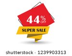 44  off discount promotion sale ... | Shutterstock .eps vector #1239903313