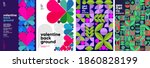 set of vector posters or event... | Shutterstock .eps vector #1860828199
