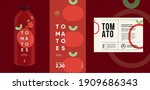 tomatoes. flat vector... | Shutterstock .eps vector #1909686343