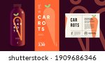 carrots. flat vector... | Shutterstock .eps vector #1909686346