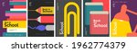 school backgrounds. a stack of... | Shutterstock .eps vector #1962774379