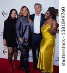 Small photo of Manhattan, New York/USA - April 26, 2019: Tribeca Film Festival, Queen Latifah, Haley Anderson, Marc Pritchard and Brittany Fennel at the Red Carpet for premiere of Queen Collective shorts