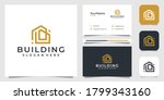 building logo illustration... | Shutterstock .eps vector #1799343160