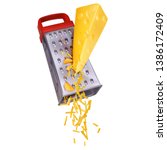 Piece Of Yellow Cheese Grated...