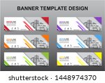set of modern banners... | Shutterstock .eps vector #1448974370