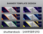 set of modern banners... | Shutterstock .eps vector #1449589193
