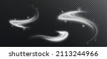light white twirl. curve light... | Shutterstock .eps vector #2113244966