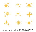 sparkles stars icon isolated on ...