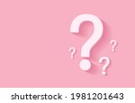 question mark icon on pink... | Shutterstock .eps vector #1981201643