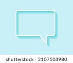 speech bubble isolated on blue... | Shutterstock .eps vector #2107503980