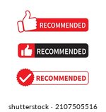 set of recommended button... | Shutterstock .eps vector #2107505516