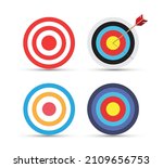 archery target with arrows.... | Shutterstock .eps vector #2109656753