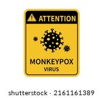 monkeypox virus epidemic... | Shutterstock .eps vector #2161161389