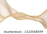 abstract light orange wave.... | Shutterstock . vector #1123568549
