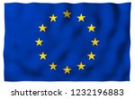 slightly waving flag of the... | Shutterstock . vector #1232196883