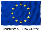 slightly waving flag of the... | Shutterstock . vector #1357930790