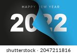 happy new year 2022 winter... | Shutterstock .eps vector #2047211816