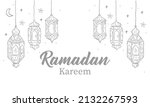 ramadan kareem greeting card... | Shutterstock .eps vector #2132267593