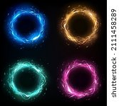 Four Color Lightning Rings With ...