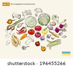 vector illustration set of... | Shutterstock .eps vector #196455266