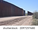 Border wall construction on the ...