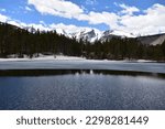 Small photo of Sprague Lake and the mountains of the Continental Divide - Rocky Mountain National Park, Colorado, USA