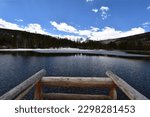 Small photo of Sprague Lake and the mountains of the Continental Divide - Rocky Mountain National Park, Colorado, USA