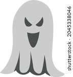 vector illustration of ghost on ... | Shutterstock .eps vector #2045338046