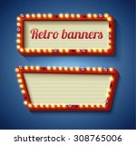 illustration of retro vintage... | Shutterstock .eps vector #308765006