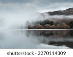 Small photo of Snapshot of a hoar frost blowing across Wairepo Arm, Lake Ruataniwha, Twizel, New Zealand