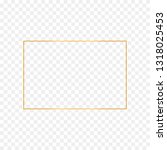 abstract gold rectangle frame... | Shutterstock .eps vector #1318025453