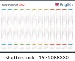 planner calendar for 2022. wall ... | Shutterstock .eps vector #1975088330