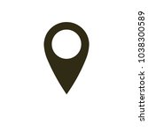location icon. gps pin. pin... | Shutterstock .eps vector #1038300589