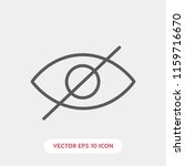 blind vector icon  blind symbol.... | Shutterstock .eps vector #1159716670