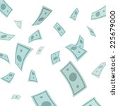 money falling from above... | Shutterstock .eps vector #225679000