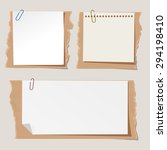 set of different vector note... | Shutterstock .eps vector #294198410