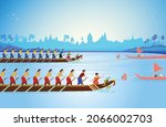 bon om touk  cambodia... | Shutterstock .eps vector #2066002703