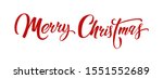 merry christmas hand lettering... | Shutterstock .eps vector #1551552689