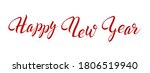 happy new year hand lettering... | Shutterstock .eps vector #1806519940