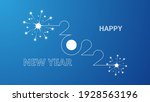 happy new year 2022 linear... | Shutterstock .eps vector #1928563196