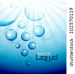 deep water bubble background | Shutterstock .eps vector #102570119