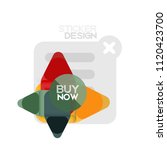 flat design triangle arrow... | Shutterstock .eps vector #1120423700