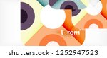 geometric colorful shapes... | Shutterstock .eps vector #1252947523