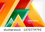 triangular low poly background... | Shutterstock .eps vector #1370779793