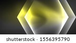 neon color hexagon shapes ... | Shutterstock .eps vector #1556395790