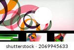 minimal geometric wallpapers ... | Shutterstock .eps vector #2069945633