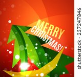 colorful bright chrismas card ... | Shutterstock .eps vector #237247846